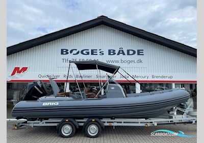 Brig Eagle 6,7 Rib Med F225 hk Mercury-Efi 4 Takt DS XL V6 3,4L og 2.000 kg Brenderup Bådtrailer. Gummibåt / Rib 2022, med Mercury motor, Danmark