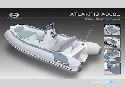 Gala A360L Gummibåt / Rib 2025, med Yamaha F30Betl motor, Danmark