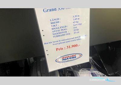 Grand S330 Gummibåt / Rib 2023, Sverige
