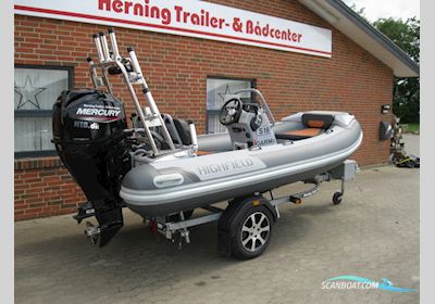 Highfield CL380DL m/Mercury F60 hk Efi 4-Takt og Brenderup Trailer Gummibåt / Rib 2024, med Mercury motor, Danmark