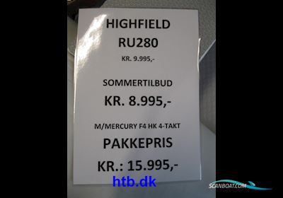 Highfield Roll Up 280 - Sommerkampagne ! Gummibåt / Rib 2024, Danmark