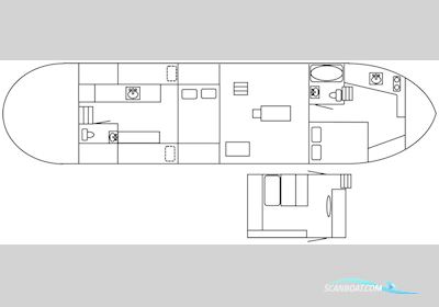 Directievaartuig 17.83 Met Ubc Certificaat Hausboot / Flussboot 1942, mit GM Detroit<br />6-71 motor, Niederlande
