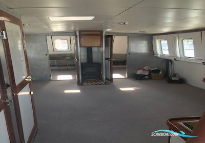 Katamaran Hausboot / Flussboot 2002, mit Solé 26 Mini motor, Dänemark
