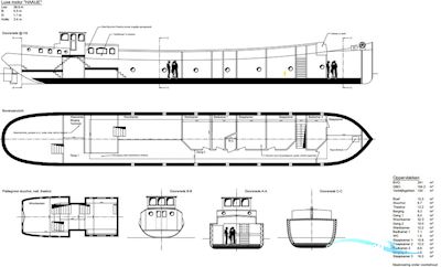 Luxe Motor Elizabeth Iii 42.46 Casco Hausboot / Flussboot 1921, Niederlande