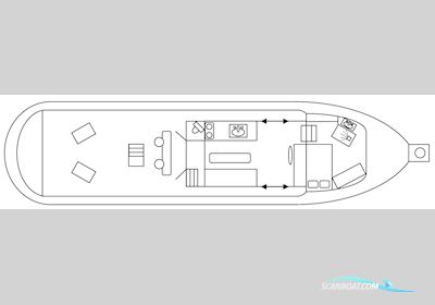 Sleep / Duwboot 15.42 met CBB Hausboot / Flussboot 1922, mit KMD / Mercedes<br />MV-6-IIV motor, Niederlande
