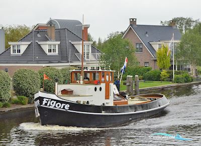 Sleepboot Figore Met Cbb Hausboot / Flussboot 1939, mit Industrie<br />3VD6 Lucht Gestart motor, Niederlande