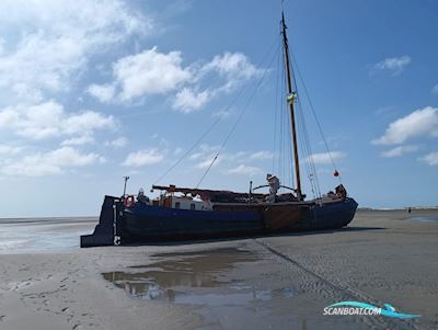 Tjalk Groninger Woon-Zeiltjalk Hausboot / Flussboot 1905, mit Volvo Penta motor, Niederlande