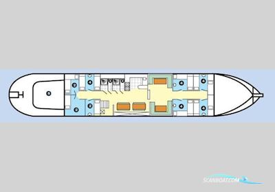 Topzeilschoener 26 hotelgasten Hausboot / Flussboot 1905, mit DAF<br />1160 motor, Niederlande