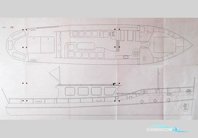 zeiltjalk 17.30 Hausboot / Flussboot 1938, mit Kromhout<br />LS 6 motor, Niederlande
