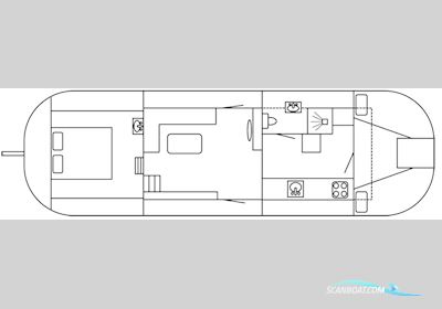 Boeieraak 13.65 Huizen aan water 1897, met Daf<br />DD575 motor, The Netherlands