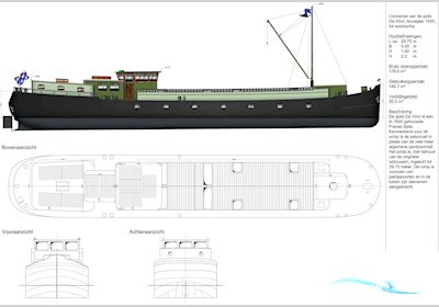 Casco Spits Woonschip 38.00 Huizen aan water 1930, The Netherlands