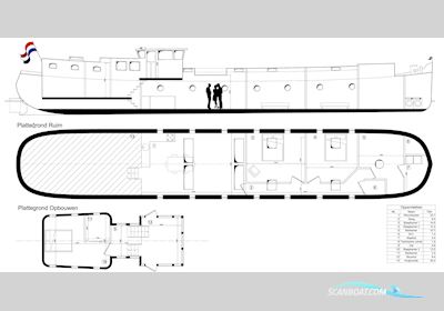 Casco Spits Woonschip 38.00 Huizen aan water 1930, The Netherlands