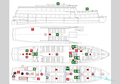 Dagpassagiersschip 221 Pers, Rijn Gecertificeerd Huizen aan water 1929, met Volvo Penta<br />D9-MH motor, The Netherlands