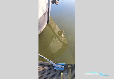 Klipperaak Woonschip Huizen aan water 1917, met Perkins motor, The Netherlands