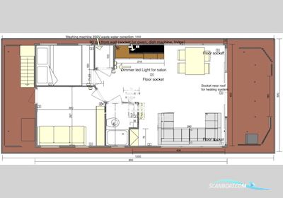 La Mare Appartboot Xxl Huizen aan water 2018, met Yamaha Motor Company motor, Duitsland