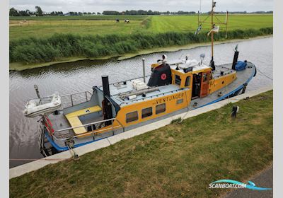 Varend Woonschip ex Rws Vlet 14.78 Huizen aan water 1959, met Mwm<br />RH422 Z Lucht Gestart motor, The Netherlands
