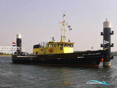 ex Rijkswaterstaat / Varend Woonschip 23.23, CBB Rijn Huizen aan water 1964, met GM Detroit<br />8V71 motor, The Netherlands