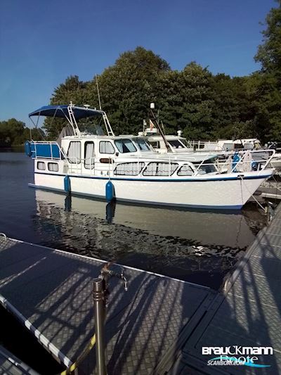 Altena Kruiser Stahlmotorboot Hus- / Bobåd / Flodbåd 1976, med Mercedes motor, Tyskland