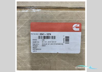 Cummins Onan 0541-1274 Exhaust Gas - Water Separator - Muffler 50 - 76 mm Hus- / Bobåd / Flodbåd 2025, Holland