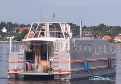 Katamaran Hus- / Bobåd / Flodbåd 2002, med Solé 26 Mini motor, Danmark