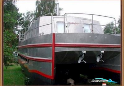 Katamaran Hus- / Bobåd / Flodbåd 2002, med Solé 26 Mini motor, Danmark