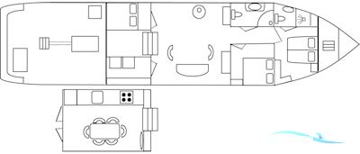 Beurtmotor 23.15 Hus- / Bobåt / Flodbåd 2004, med Daewoo<br />L136 motor, Holland