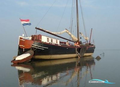 Klipperaak Met Vaste Ligplaats Almere Woonschip Zeilend Hus- / Bobåt / Flodbåd 1915, med Daf motor, Holland