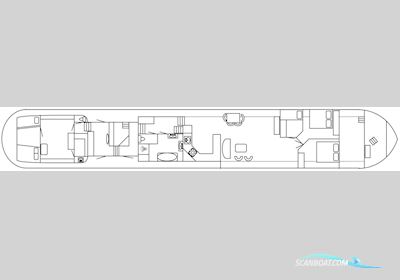 Luxe Motor 36.72, CBB Rijn Hus- / Bobåt / Flodbåd 1923, med GM Detroit<br />671 motor, Holland