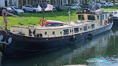 Platbodem Varend Woonschip 22 Mtr +Cvo Hus- / Bobåt / Flodbåd 1927, med Ford Lehman motor, Holland