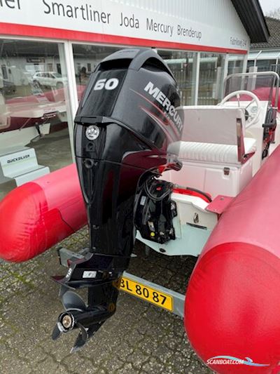 Brig Falcon F450S Med 60 hk Mercury-Efi 4 Takt og Brenderup 600 kg Trailer Inflatable / Rib 2005, with Mercury engine, Denmark