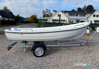 Fjordjollen 430 Fisk Med Motor Jolle 2024, med Yamaha F4 motor, Danmark