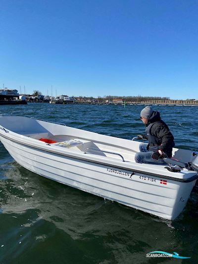 Fjordjollen 470 Fisk Med Trailer og Motor Jolle 2024, mit Yamaha motor, Dänemark