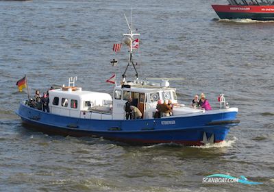 Polizeiboot Ottenstreuer Kommersiellt båt 1957, med Man 12 Zyl. V-Motor motor, Tyskland