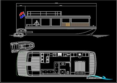 Divinavi M-420 Houseboat Single Level Live a board / River boat 2024, The Netherlands