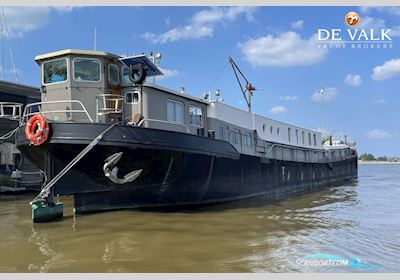 Houseboat Waterloft Luxemotor Live a board / Riverboat 1913, with Caterpilar engine, The Netherlands