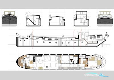 Luxe Motor Woonschip casco 29.75 Live a board / Riverboat 1925, The Netherlands