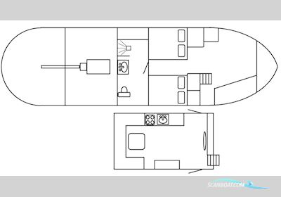 Varend Woonschip 14.99 Live a board / Riverboat 1926, with GM-Detroit<br />3-71 engine, The Netherlands