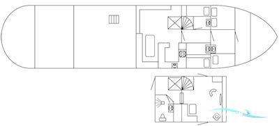 ex Rijkswaterstaat / Varend Woonschip 23.23, CBB Rijn Live a board / Riverboat 1964, with GM Detroit<br />8V71 engine, The Netherlands