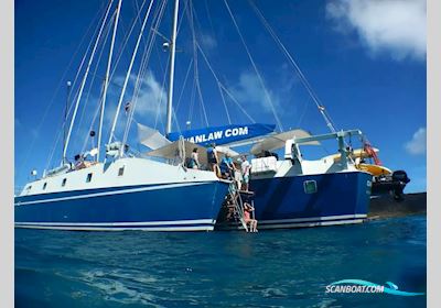 Cuan Law Schooner Trimaran Mehrrumpfboot 1987, mit Caterpillar motor, Virgin Islands