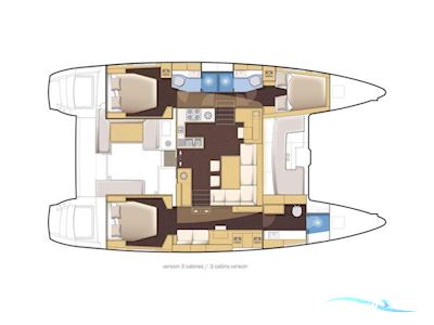 Lagoon 450 Mehrrumpfboot 2014, mit Yanmar 4JH5 CE motor, Griechenland