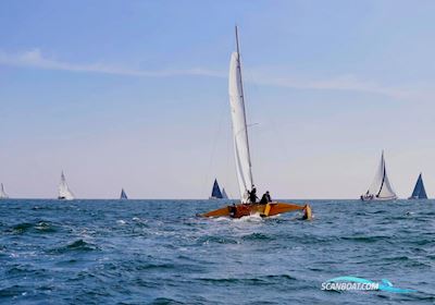 Newick Val Trimaran Mehrrumpfboot 1980, mit 2022 - Yamaha 8hp ‘High Trust’ motor, Polen