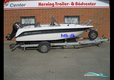 Askeladden 475 Freestyle m/Suzuki DF50 hk EFI 4-takt og Variant trailer Motor boat 2010, Denmark