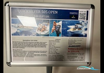 Quicksilver 505 Open m/80 HK og Udstyr Motor boat 2022, Denmark