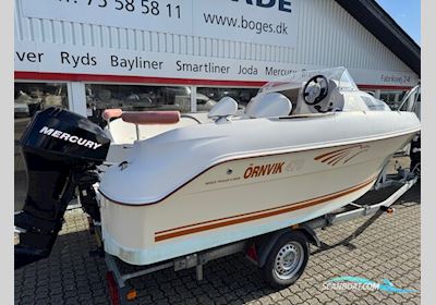 Ørnvik 470 Cruiser med 40 hk Mercury-EFI og 1000 kg Brenderup bådtrailer  Motorbåd 2008, med Mercury motor, Danmark