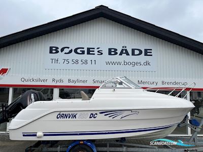 Ørnvik 520 DC Med F100 Mercury-Efi CT 2,1L og 1300 kg Brenderup Trailer Motorbåd 2000, med Mercury motor, Danmark