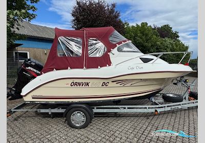 Ørnvik 540 Cruiser Med F75 Mercury 1,6L 16V 4 Takt og 1500 kg Brenderup Trailer Motorbåd 2003, med Mercury motor, Danmark