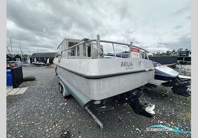 Aluminiumsbåd Motorbåd 2000, med Steyer m14Tcam
 motor, Danmark