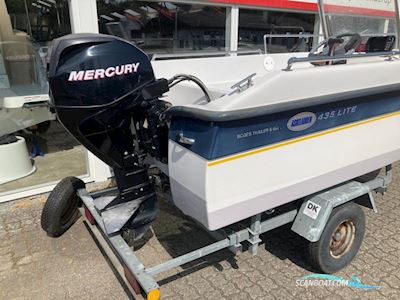 Askeladden 435 Lite Med 30 hk Mercury-Efi 4 Takt Efi og 500 kg Bådtrailer - Anvisningssalg Motorbåd 2023, Danmark
