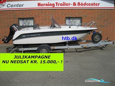 Askeladden 475 Freestyle m/Suzuki DF50 hk Efi 4-Takt - NU Nedsat KR. 15.000,- ! Motorbåd 2010, med Suzuki motor, Danmark