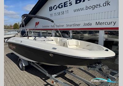 Bayliner E6 Element med F115 Mercury-EFI 4 takt og 1300 kg Brenderup "Element" trailer. Motorbåd 2016, med Mercury motor, Danmark